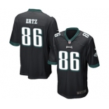 Men's Nike Philadelphia Eagles #86 Zach Ertz Game Black Alternate NFL Jersey