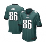 Men's Nike Philadelphia Eagles #86 Zach Ertz Game Midnight Green Team Color NFL Jersey