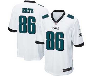 Men's Nike Philadelphia Eagles #86 Zach Ertz Game White NFL Jersey