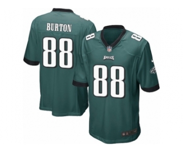 Men's Nike Philadelphia Eagles #88 Trey Burton Game Midnight Green Team Color NFL Jersey