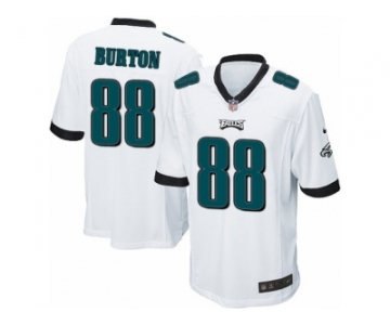 Men's Nike Philadelphia Eagles #88 Trey Burton Game White NFL Jersey