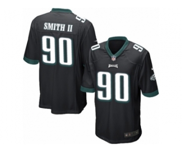 Men's Nike Philadelphia Eagles #90 Marcus Smith II Game Black Alternate NFL Jersey