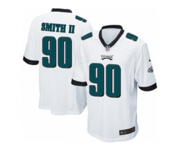 Men's Nike Philadelphia Eagles #90 Marcus Smith II Game White NFL Jersey