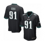 Men's Nike Philadelphia Eagles #91 Fletcher Cox Game Black Alternate NFL Jersey