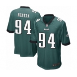 Men's Nike Philadelphia Eagles #94 Haloti Ngata Game Midnight Green Team Color NFL Jersey