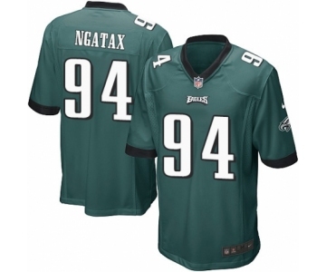 Men's Nike Philadelphia Eagles #94 Haloti Ngata Game Midnight Green Team Color NFL Jersey