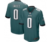 Men's Philadelphia Eagles #0 D'Andre Swift Nike Green Game Player Jersey