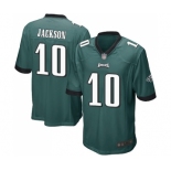 Men's Philadelphia Eagles #10 DeSean Jackson Game Midnight Green Team Color Football Jersey