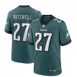 Men's Philadelphia Eagles #27 Quinyon Mitchell Nike Midnight Green Game Football Jersey