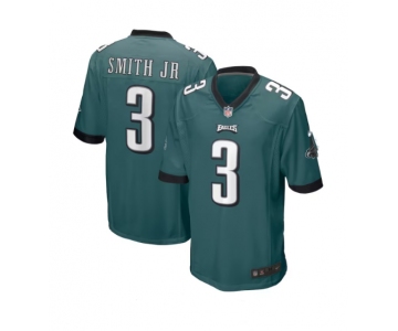 Men's Philadelphia Eagles #3 Smith JR Nike Green Game Player Jersey