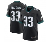 Men's Philadelphia Eagles #33 DeJean Game Black Football Jersey