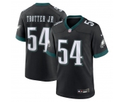 Men's Philadelphia Eagles #54 Trotter JR Game Black Football Jersey