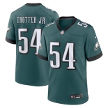 Men's Philadelphia Eagles #54 Trotter JR Game Green Football Jersey