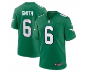 Men's Philadelphia Eagles #6 DeVonta Smith Green 2023 Game Throwback Jersey