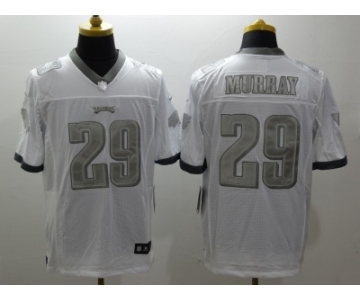 Nike Philadelphia Eagles #29 DeMarco Murray Platinum White Jerseys[Game]