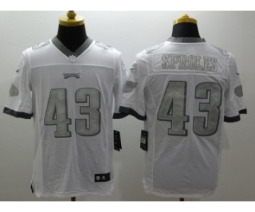 Nike Philadelphia Eagles #43 Sproles Platinum White Jerseys(Game)