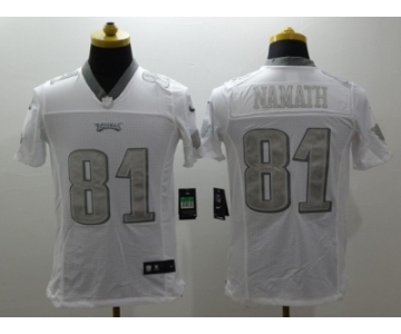 Nike Philadelphia Eagles #81 Jordan Matthews Platinum White Jerseys[Game]