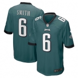 Philadelphia Eagles #6 Smith Game Midnight Green Team Color Football Jersey