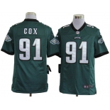 nike nfl jerseys philadelphia eagles #91 cox green[game]