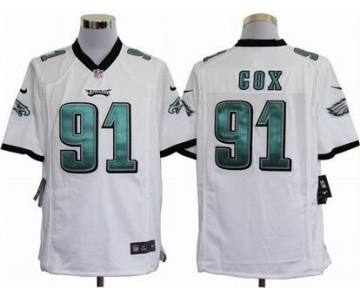 nike nfl jerseys philadelphia eagles #91 cox white[game]