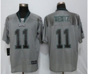 Men Nike Philadelphia Eagles #11 Carson Wentz Lights Out Gray Elite Jerseys