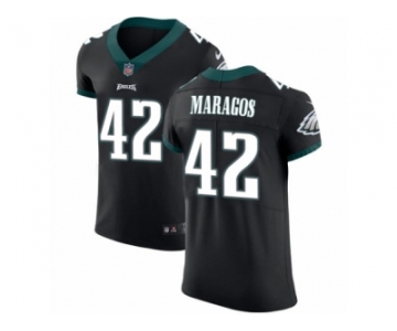 Men Nike Philadelphia Eagles #42 Chris Maragos Black Vapor Untouchable Elite Player NFL Jersey