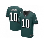 Men's Nike Philadelphia Eagles #10 Chase Daniel Elite Midnight Green Team Color NFL Jersey