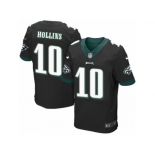 Men's Nike Philadelphia Eagles #10 Mack Hollins Elite Black Alternate NFL Jersey