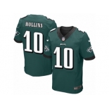 Men's Nike Philadelphia Eagles #10 Mack Hollins Elite Midnight Green Team Color NFL Jersey