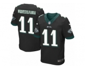 Men's Nike Philadelphia Eagles #11 Carson Wentz Elite Black Alternate Wentzylvania NFL Jersey