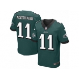 Men's Nike Philadelphia Eagles #11 Carson Wentz Elite Midnight Green Team Color Wentzylvania NFL Jersey