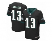 Men's Nike Philadelphia Eagles #13 Mack Hollins Elite Black Alternate NFL Jersey