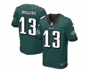 Men's Nike Philadelphia Eagles #13 Mack Hollins Elite Midnight Green Team Color NFL Jersey