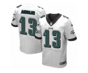 Men's Nike Philadelphia Eagles #13 Nelson Agholor Elite White NFL Jersey