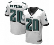 Men's Nike Philadelphia Eagles #20 Brian Dawkins Elite White NFL Jersey