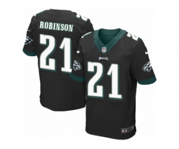 Men's Nike Philadelphia Eagles #21 Patrick Robinson Elite Black Alternate NFL Jersey