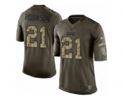 Men's Nike Philadelphia Eagles #21 Patrick Robinson Elite Green Salute to Service NFL Jersey