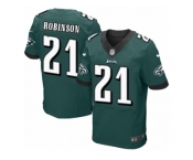 Men's Nike Philadelphia Eagles #21 Patrick Robinson Elite Midnight Green Team Color NFL Jersey