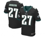 Men's Nike Philadelphia Eagles #27 Malcolm Jenkins Elite Black Alternate NFL Jersey