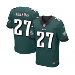 Men's Nike Philadelphia Eagles #27 Malcolm Jenkins Elite Midnight Green Team Color NFL Jersey