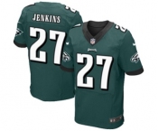 Men's Nike Philadelphia Eagles #27 Malcolm Jenkins Elite Midnight Green Team Color NFL Jersey