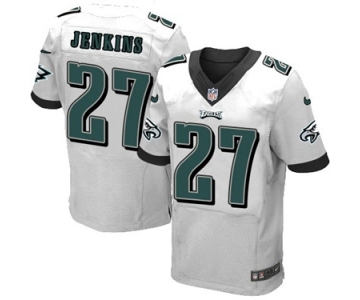 Men's Nike Philadelphia Eagles #27 Malcolm Jenkins Elite White NFL Jersey