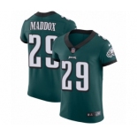 Men's Nike Philadelphia Eagles #29 Avonte Maddox Midnight Green Team Color Vapor Untouchable Elite Player NFL Jersey