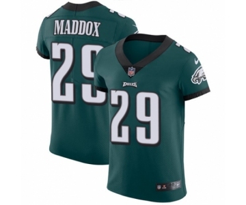 Men's Nike Philadelphia Eagles #29 Avonte Maddox Midnight Green Team Color Vapor Untouchable Elite Player NFL Jersey