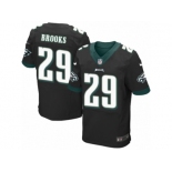 Men's Nike Philadelphia Eagles #29 Terrence Brooks Elite Black Alternate NFL Jersey