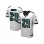 Men's Nike Philadelphia Eagles #29 Terrence Brooks Elite White NFL Jersey