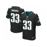 Men's Nike Philadelphia Eagles #33 Ron Brooks Elite Black Alternate NFL Jersey