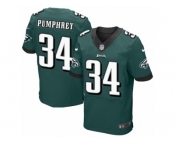 Men's Nike Philadelphia Eagles #34 Donnel Pumphrey Elite Midnight Green Team Color NFL Jersey