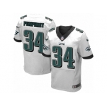 Men's Nike Philadelphia Eagles #34 Donnel Pumphrey Elite White NFL Jersey