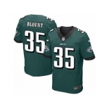 Men's Nike Philadelphia Eagles #35 LeGarrette Blount Elite Midnight Green Team Color NFL Jersey